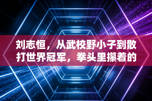刘志恒,从武校野小子到散打世界冠军,拳头里攥着的从来不是输赢 刘志恒,从武校野小子到散打世界冠军,拳头里攥着的从来不是输赢
