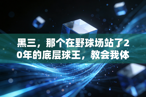 黑三,那个在野球场站了20年的底层球王,教会我体育最动人的从来不是赢 黑三,那个在野球场站了20年的底层球王,教会我体育最动人的从来不是赢