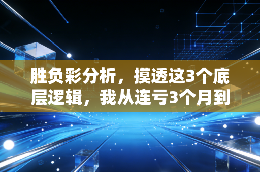 胜负彩分析,摸透这3个底层逻辑,我从连亏3个月到每月稳定赚出房租钱 胜负彩分析,摸透这3个底层逻辑,我从连亏3个月到每月稳定赚出房租钱