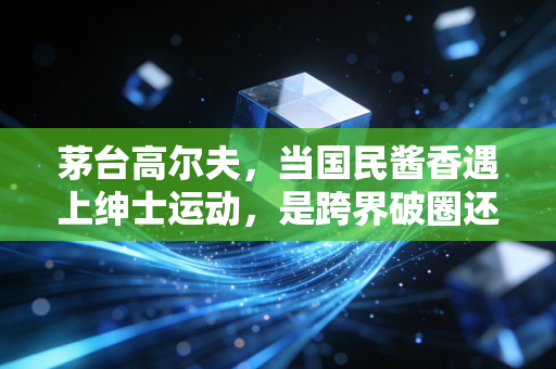 茅台高尔夫,当国民酱香遇上绅士运动,是跨界破圈还是圈层共鸣? 茅台高尔夫,当国民酱香遇上绅士运动,是跨界破圈还是圈层共鸣?