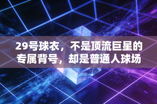 29号球衣，不是顶流巨星的专属背号，却是普通人球场青春的最高荣誉