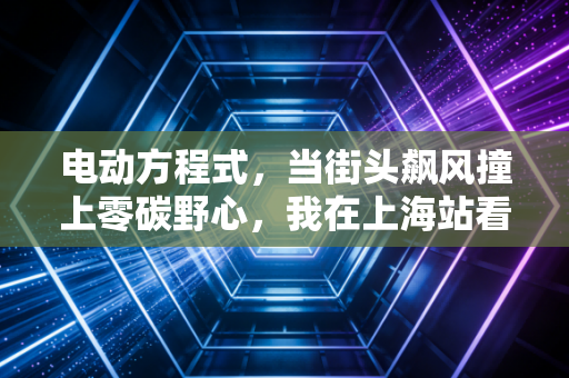 电动方程式，当街头飙风撞上零碳野心，我在上海站看台哭了三次