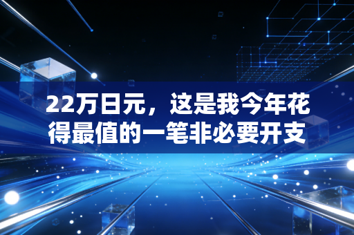 22万日元，这是我今年花得最值的一笔非必要开支