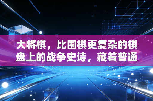 大将棋，比围棋更复杂的棋盘上的战争史诗，藏着普通人也能懂的处世哲学