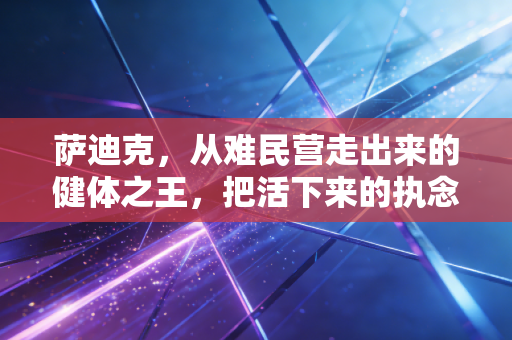 萨迪克，从难民营走出来的健体之王，把活下来的执念活成了站在世界顶端的光