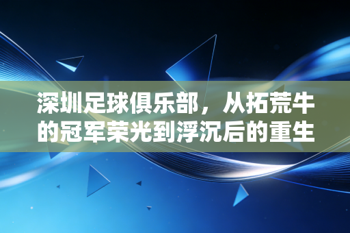 深圳足球俱乐部，从拓荒牛的冠军荣光到浮沉后的重生答卷