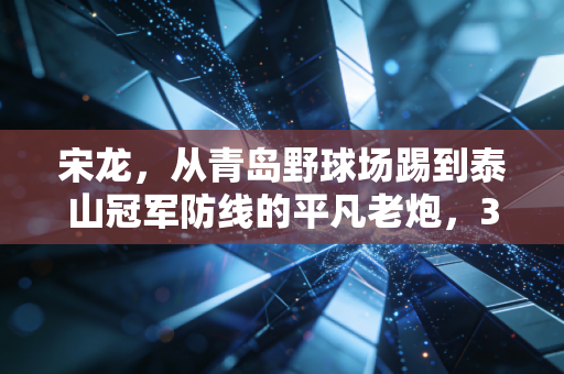 宋龙,从青岛野球场踢到泰山冠军防线的平凡老炮,34岁仍在给年轻人上职业课 宋龙,从青岛野球场踢到泰山冠军防线的平凡老炮,34岁仍在给年轻人上职业课