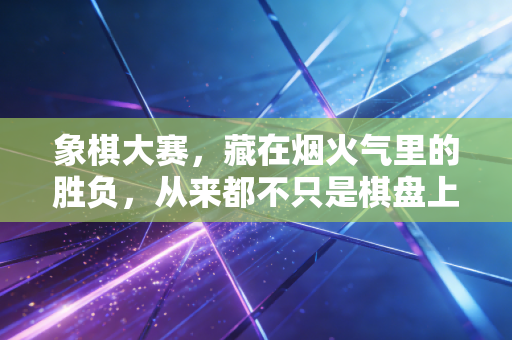 象棋大赛,藏在烟火气里的胜负,从来都不只是棋盘上的输赢 象棋大赛,藏在烟火气里的胜负,从来都不只是棋盘上的输赢