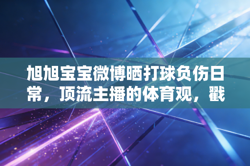 旭旭宝宝微博晒打球负伤日常，顶流主播的体育观，戳中了多少普通人的运动痛点