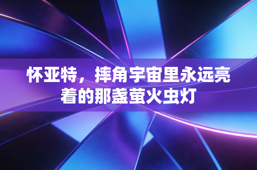 怀亚特，摔角宇宙里永远亮着的那盏萤火虫灯