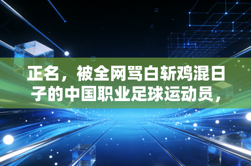 正名，被全网骂白斩鸡混日子的中国职业足球运动员，不该全背这口黑锅