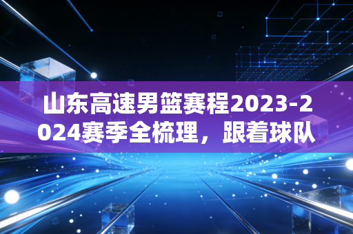 山东高速男篮赛程2023-2024赛季全梳理，跟着球队走的半季，藏着无数普通人的烟火故事