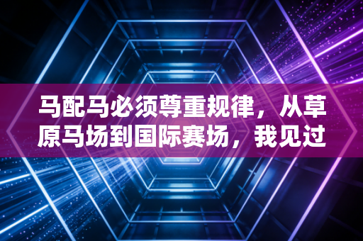 马配马必须尊重规律，从草原马场到国际赛场，我见过太多踩坑的人