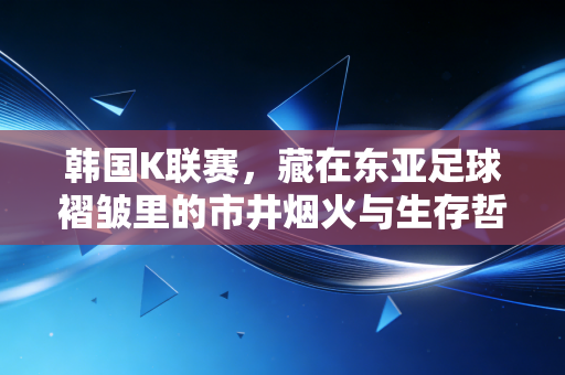 韩国K联赛，藏在东亚足球褶皱里的市井烟火与生存哲学