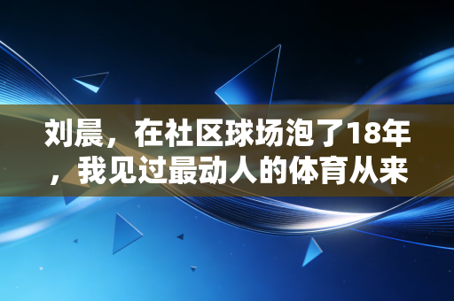刘晨,在社区球场泡了18年,我见过最动人的体育从来都不在领奖台 刘晨,在社区球场泡了18年,我见过最动人的体育从来都不在领奖台