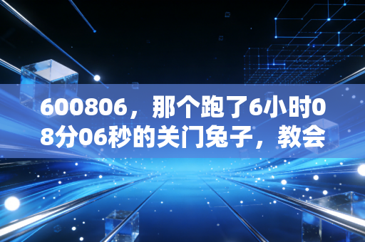 600806，那个跑了6小时08分06秒的关门兔子，教会我体育从来不是只有赢