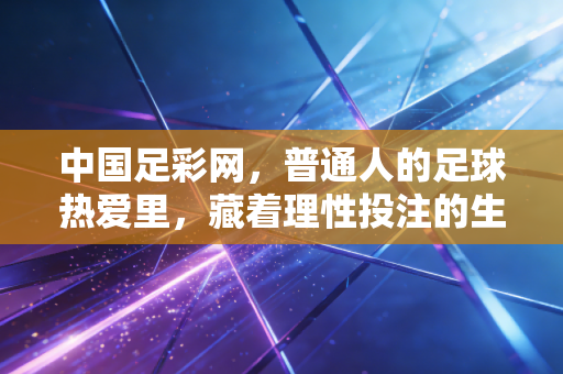 中国足彩网，普通人的足球热爱里，藏着理性投注的生活哲学