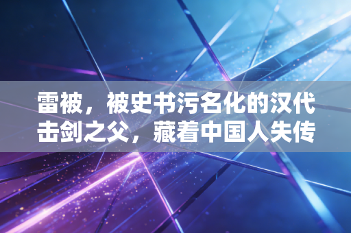 雷被，被史书污名化的汉代击剑之父，藏着中国人失传太久的尚武精神
