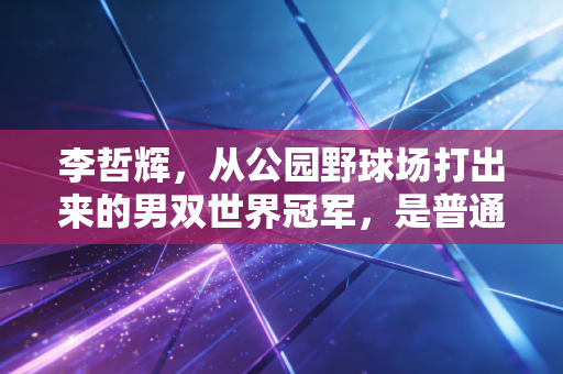 李哲辉，从公园野球场打出来的男双世界冠军，是普通人最该看懂的体育励志模板