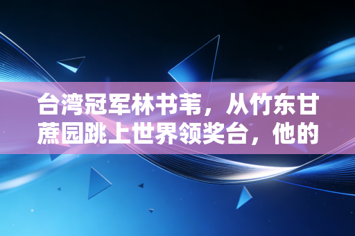 台湾冠军林书苇,从竹东甘蔗园跳上世界领奖台,他的故事从来不是黑马奇迹 台湾冠军林书苇,从竹东甘蔗园跳上世界领奖台,他的故事从来不是黑马奇迹