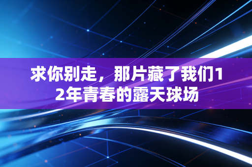 求你别走,那片藏了我们12年青春的露天球场 求你别走,那片藏了我们12年青春的露天球场