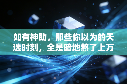 如有神助,那些你以为的天选时刻,全是暗地熬了上万次的笨功夫 如有神助,那些你以为的天选时刻,全是暗地熬了上万次的笨功夫