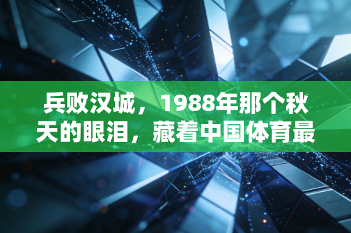 兵败汉城，1988年那个秋天的眼泪，藏着中国体育最清醒的成长密码