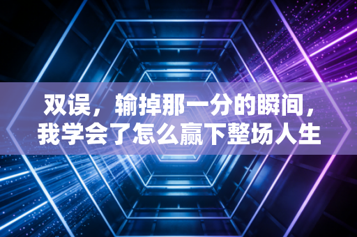 双误，输掉那一分的瞬间，我学会了怎么赢下整场人生