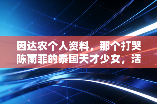 因达农个人资料，那个打哭陈雨菲的泰国天才少女，活成了羽坛独一无二的小甜妹
