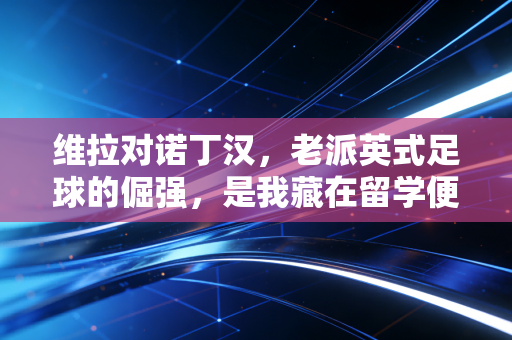 维拉对诺丁汉,老派英式足球的倔强,是我藏在留学便利店冰柜里的青春 维拉对诺丁汉,老派英式足球的倔强,是我藏在留学便利店冰柜里的青春