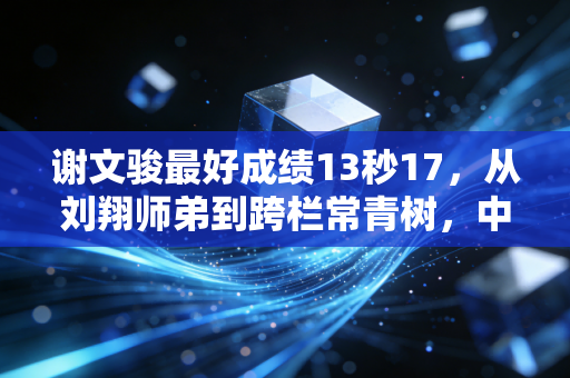 谢文骏最好成绩13秒17，从刘翔师弟到跨栏常青树，中国飞人的韧性永远刻在跑道上