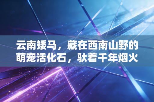 云南矮马,藏在西南山野的萌宠活化石,驮着千年烟火走到今天 云南矮马,藏在西南山野的萌宠活化石,驮着千年烟火走到今天