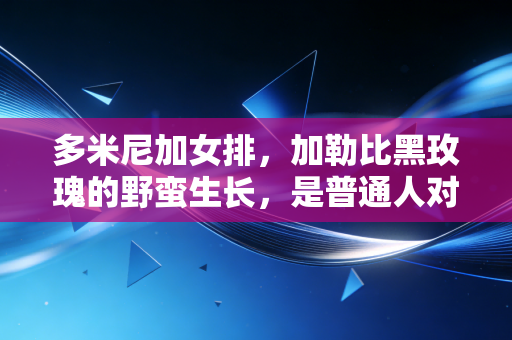 多米尼加女排，加勒比黑玫瑰的野蛮生长，是普通人对抗命运的最好样本