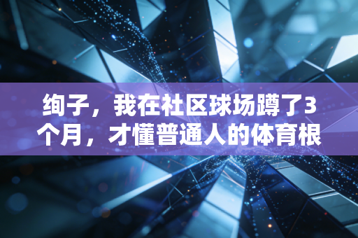 绚子,我在社区球场蹲了3个月,才懂普通人的体育根本没那么多赢 绚子,我在社区球场蹲了3个月,才懂普通人的体育根本没那么多赢