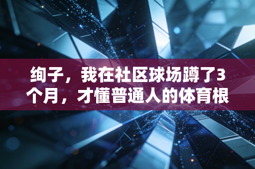 绚子,我在社区球场蹲了3个月,才懂普通人的体育根本没那么多赢 绚子,我在社区球场蹲了3个月,才懂普通人的体育根本没那么多赢