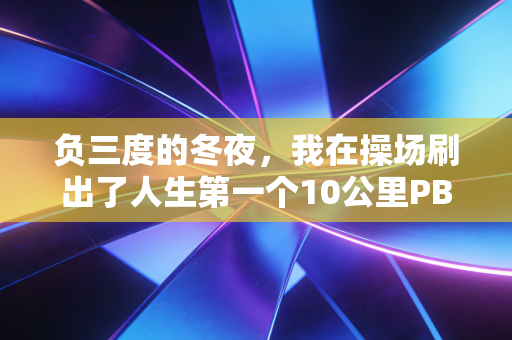 负三度的冬夜,我在操场刷出了人生第一个10公里PB 负三度的冬夜,我在操场刷出了人生第一个10公里PB