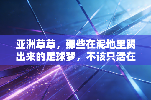 亚洲草草,那些在泥地里踢出来的足球梦,不该只活在野球场的晚风里 亚洲草草,那些在泥地里踢出来的足球梦,不该只活在野球场的晚风里
