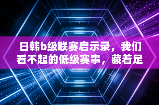 日韩b级联赛启示录,我们看不起的低级赛事,藏着足球最该有的样子 日韩b级联赛启示录,我们看不起的低级赛事,藏着足球最该有的样子
