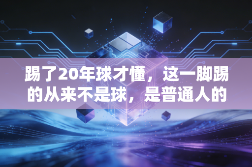 踢了20年球才懂，这一脚踢的从来不是球，是普通人的生活解药