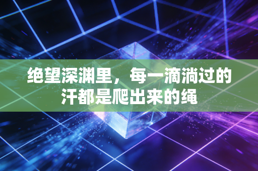 绝望深渊里，每一滴淌过的汗都是爬出来的绳