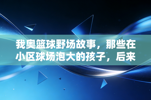 我奥篮球野场故事,那些在小区球场泡大的孩子,后来都活成了什么样? 我奥篮球野场故事,那些在小区球场泡大的孩子,后来都活成了什么样?