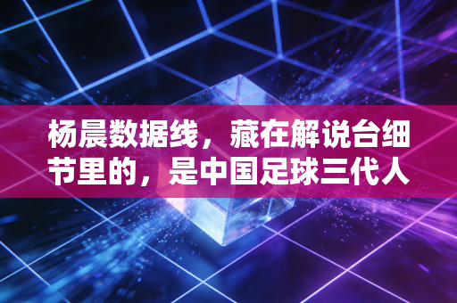 杨晨数据线，藏在解说台细节里的，是中国足球三代人的滚烫青春