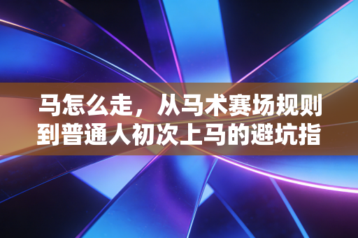 马怎么走，从马术赛场规则到普通人初次上马的避坑指南