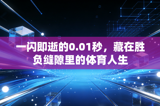 一闪即逝的0.01秒,藏在胜负缝隙里的体育人生 一闪即逝的0.01秒,藏在胜负缝隙里的体育人生