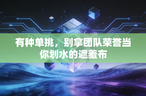 有种单挑，别拿团队荣誉当你划水的遮羞布