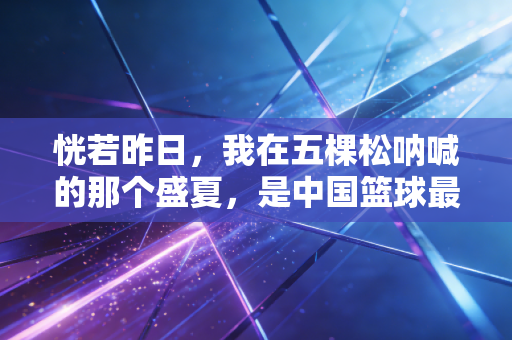 恍若昨日，我在五棵松呐喊的那个盛夏，是中国篮球最滚烫的一章