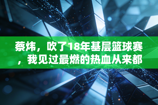 蔡炜,吹了18年基层篮球赛,我见过最燃的热血从来都不在职业赛场 蔡炜,吹了18年基层篮球赛,我见过最燃的热血从来都不在职业赛场