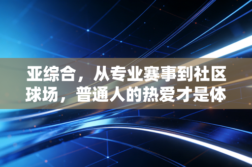 亚综合，从专业赛事到社区球场，普通人的热爱才是体育的终极答案