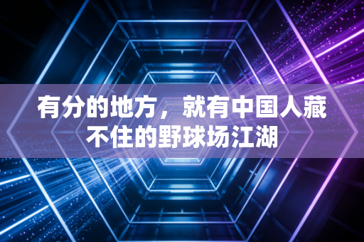 有分的地方,就有中国人藏不住的野球场江湖 有分的地方,就有中国人藏不住的野球场江湖