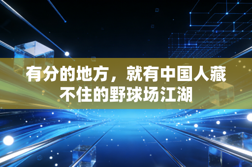有分的地方，就有中国人藏不住的野球场江湖
